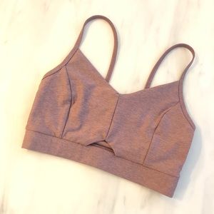 Pink sports bra